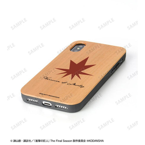 『進撃の巨人』マーレの戦士 モチーフウッドiPhoneケース【202407再販】